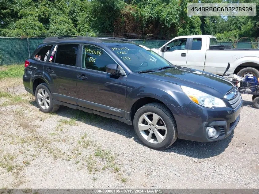 2013 Subaru Outback 2.5I Premium VIN: 4S4BRBCC6D3228939 Lot: 39900185