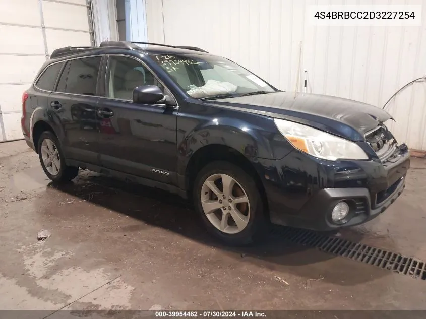 2013 Subaru Outback 2.5I Premium VIN: 4S4BRBCC2D3227254 Lot: 39954482