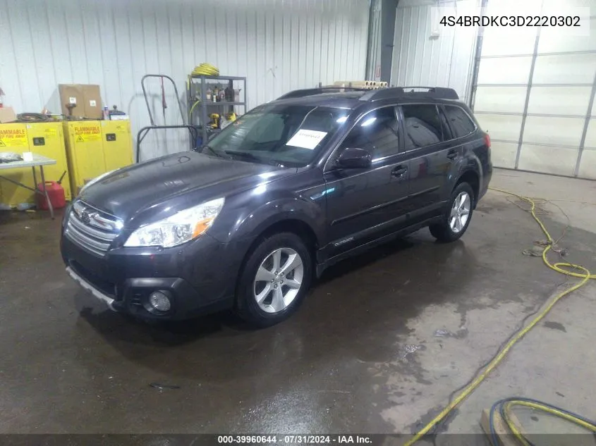 4S4BRDKC3D2220302 2013 Subaru Outback 3.6R Limited