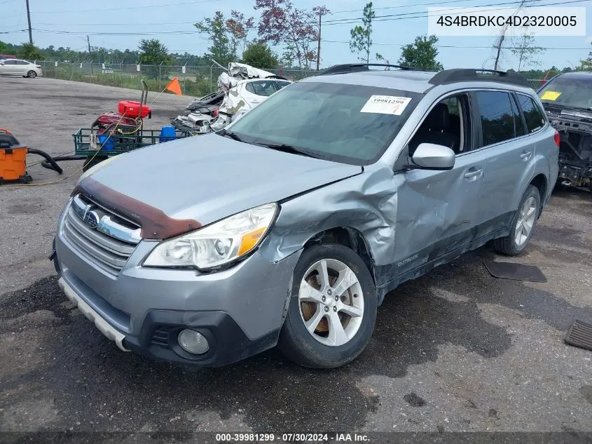 4S4BRDKC4D2320005 2013 Subaru Outback 3.6R Limited