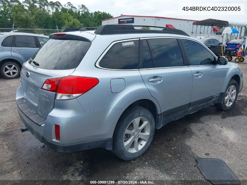 4S4BRDKC4D2320005 2013 Subaru Outback 3.6R Limited