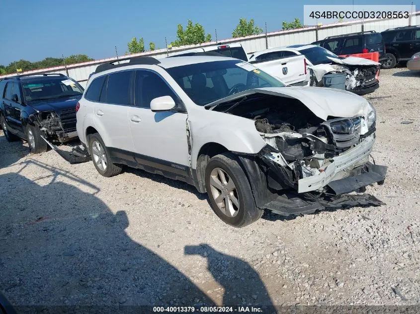 2013 Subaru Outback 2.5I Premium VIN: 4S4BRCCC0D3208563 Lot: 40013379