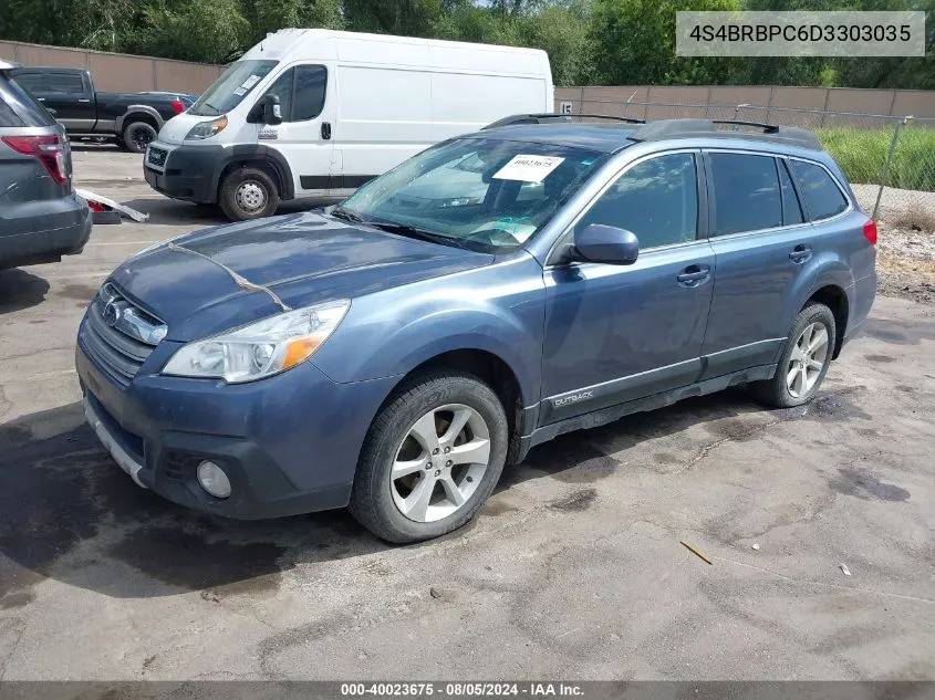 2013 Subaru Outback 2.5I Limited VIN: 4S4BRBPC6D3303035 Lot: 40023675