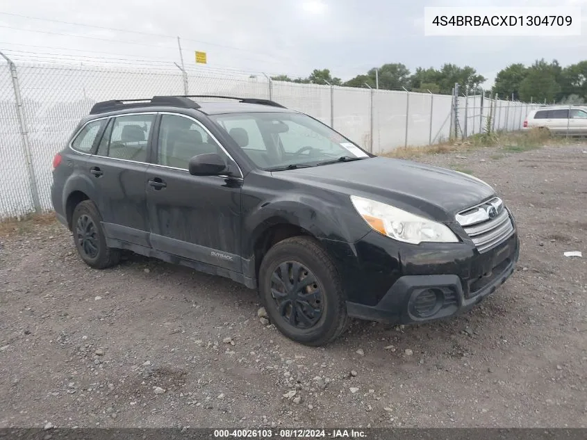 2013 Subaru Outback 2.5I VIN: 4S4BRBACXD1304709 Lot: 40026103