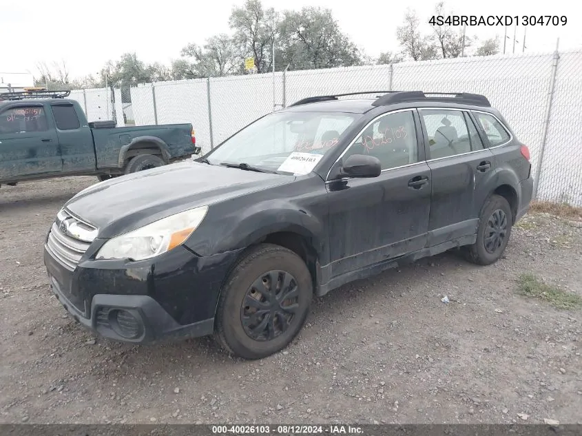 2013 Subaru Outback 2.5I VIN: 4S4BRBACXD1304709 Lot: 40026103