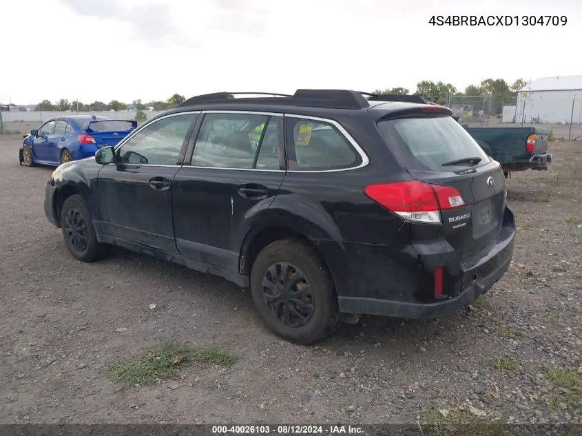 2013 Subaru Outback 2.5I VIN: 4S4BRBACXD1304709 Lot: 40026103