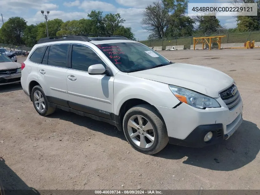 2013 Subaru Outback 3.6R Limited VIN: 4S4BRDKC0D2229121 Lot: 40039734