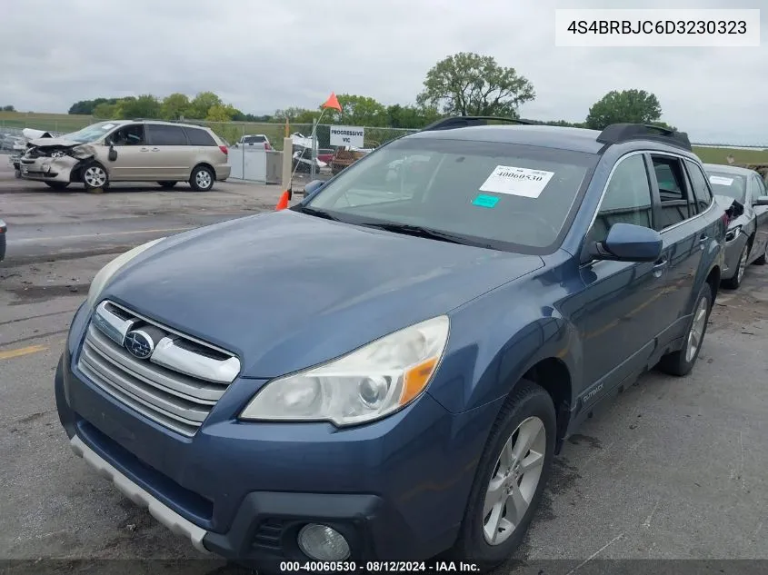 2013 Subaru Outback 2.5I Limited VIN: 4S4BRBJC6D3230323 Lot: 40060530