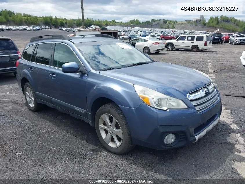 4S4BRBKC8D3216227 2013 Subaru Outback 2.5I Limited