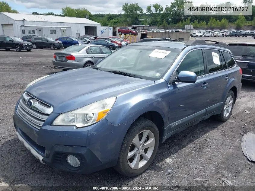 4S4BRBKC8D3216227 2013 Subaru Outback 2.5I Limited