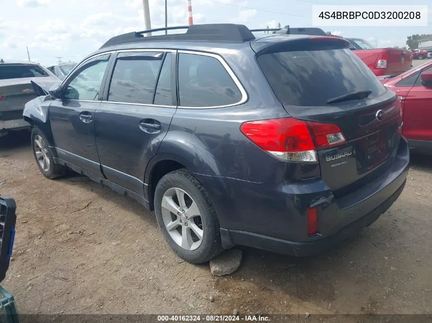 4S4BRBPC0D3200208 2013 Subaru Outback 2.5I Limited