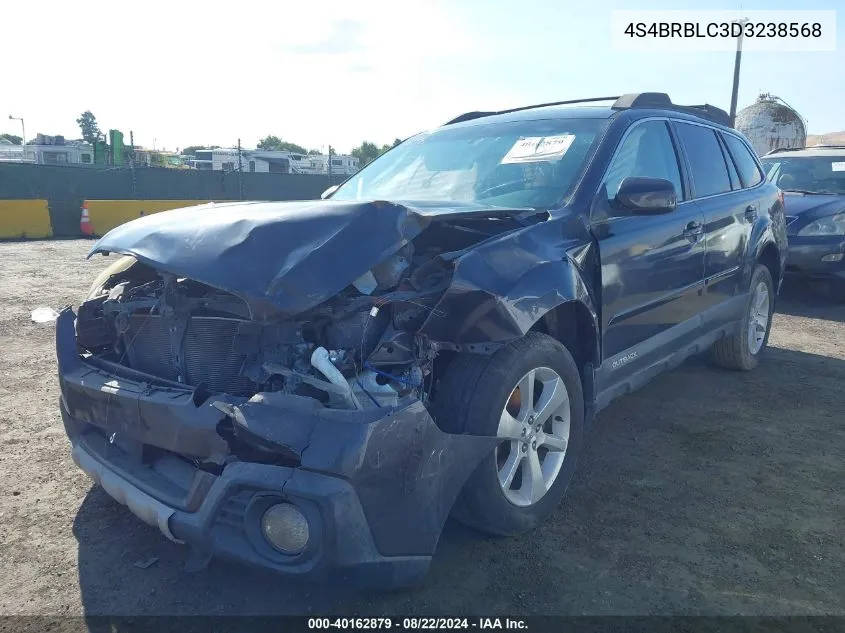 4S4BRBLC3D3238568 2013 Subaru Outback 2.5I Limited