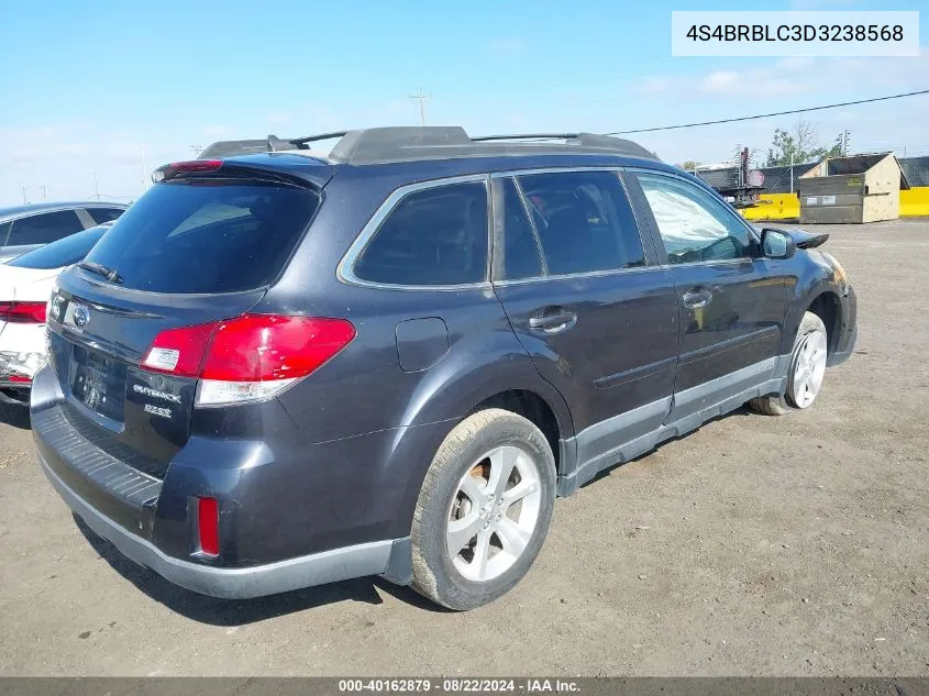 2013 Subaru Outback 2.5I Limited VIN: 4S4BRBLC3D3238568 Lot: 40162879