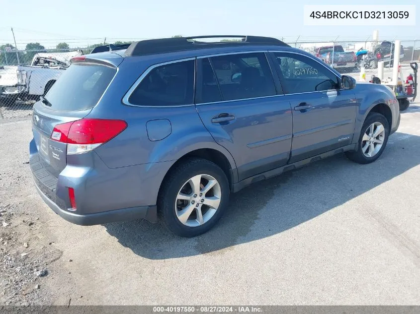 4S4BRCKC1D3213059 2013 Subaru Outback 2.5I Limited