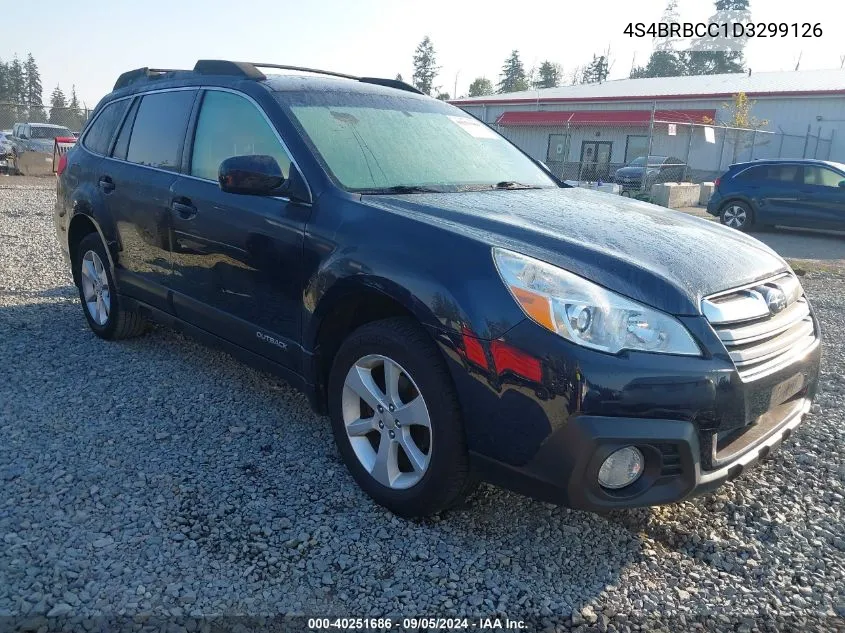 2013 Subaru Outback 2.5I Premium VIN: 4S4BRBCC1D3299126 Lot: 40251686