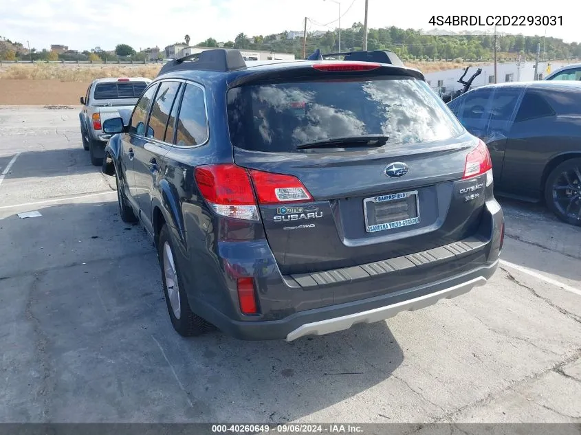 2013 Subaru Outback 3.6R Limited VIN: 4S4BRDLC2D2293031 Lot: 40260649