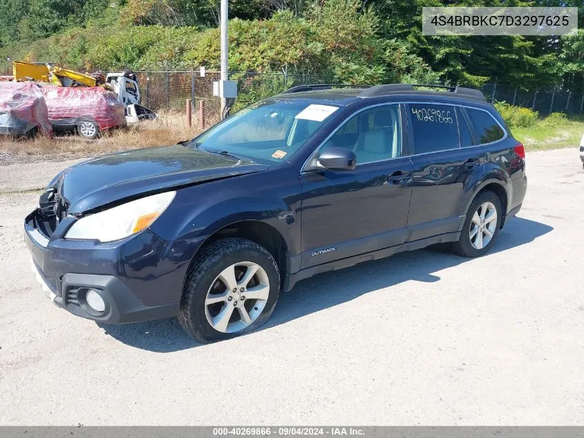 2013 Subaru Outback 2.5I Limited VIN: 4S4BRBKC7D3297625 Lot: 40269866