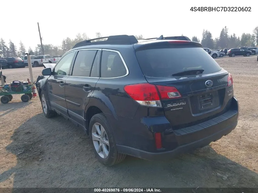 4S4BRBHC7D3220602 2013 Subaru Outback 2.5I Premium