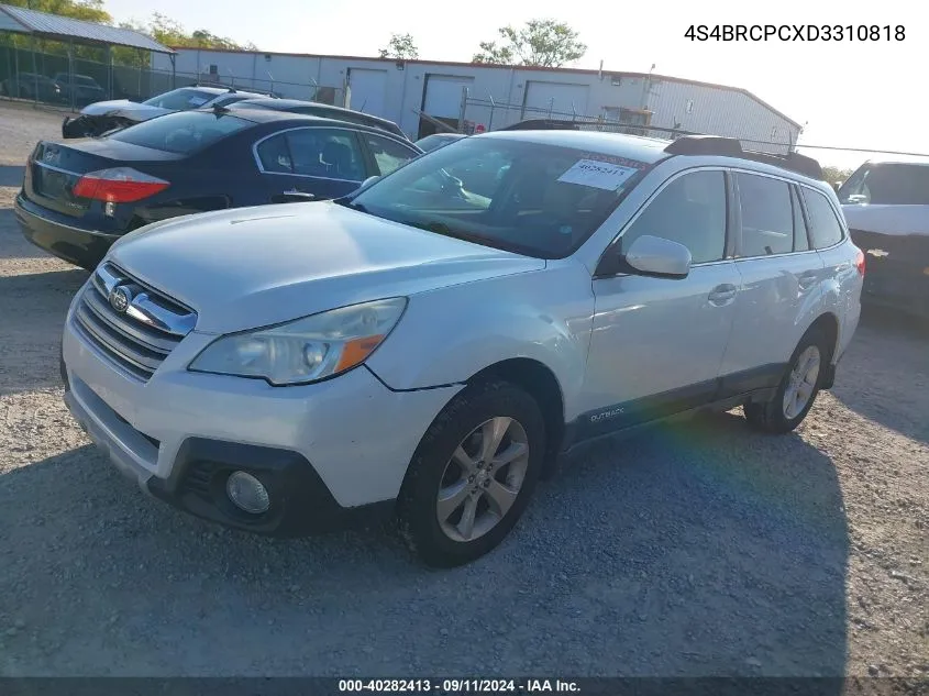 2013 Subaru Outback 2.5I Limited VIN: 4S4BRCPCXD3310818 Lot: 40282413