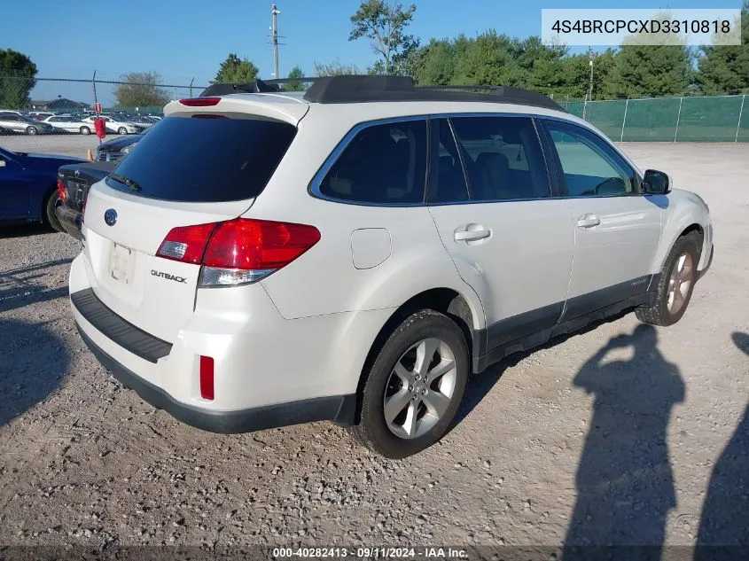 4S4BRCPCXD3310818 2013 Subaru Outback 2.5I Limited