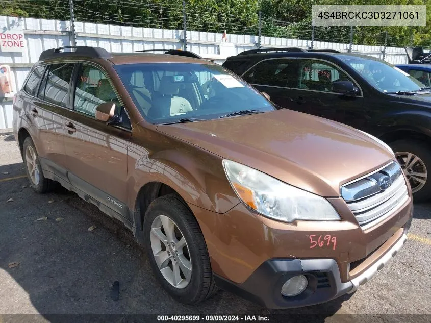 2013 Subaru Outback 2.5I Limited VIN: 4S4BRCKC3D3271061 Lot: 40295699