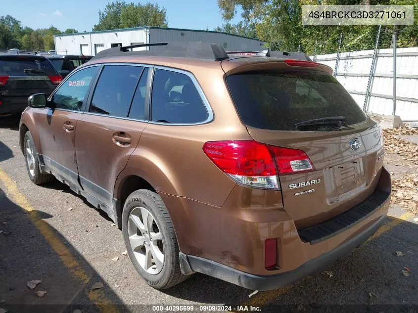 2013 Subaru Outback 2.5I Limited VIN: 4S4BRCKC3D3271061 Lot: 40295699