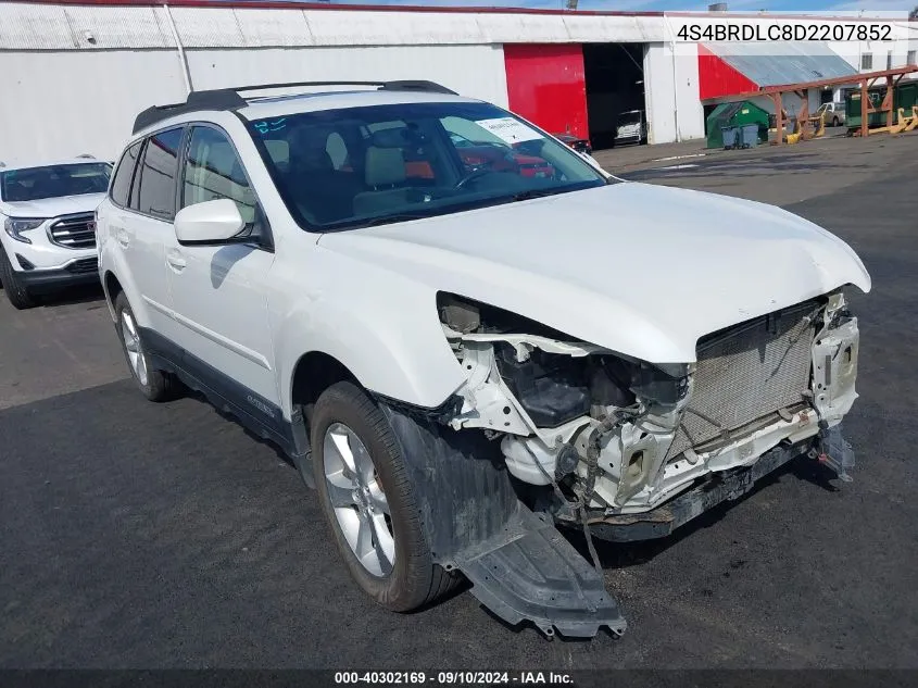 2013 Subaru Outback 3.6R Limited VIN: 4S4BRDLC8D2207852 Lot: 40302169