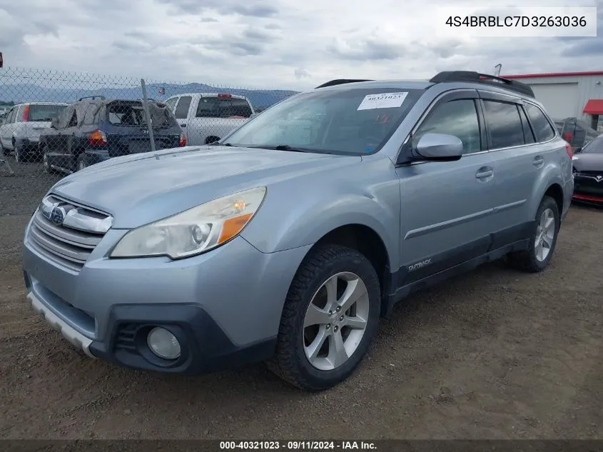 2013 Subaru Outback 2.5I Limited VIN: 4S4BRBLC7D3263036 Lot: 40321023