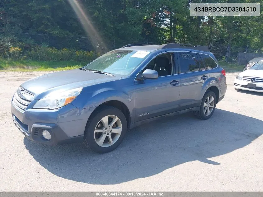 2013 Subaru Outback 2.5I Premium VIN: 4S4BRBCC7D3304510 Lot: 40344174