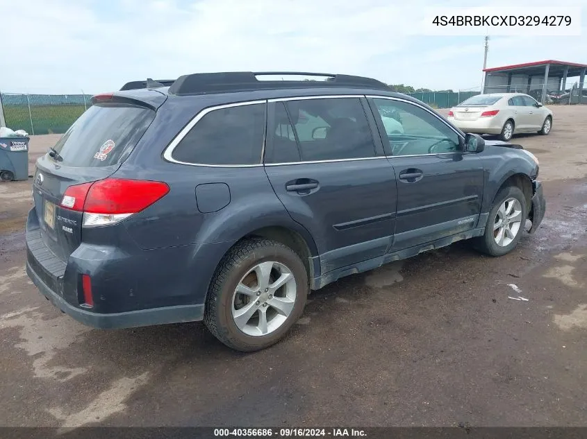 2013 Subaru Outback 2.5I Limited VIN: 4S4BRBKCXD3294279 Lot: 40356686