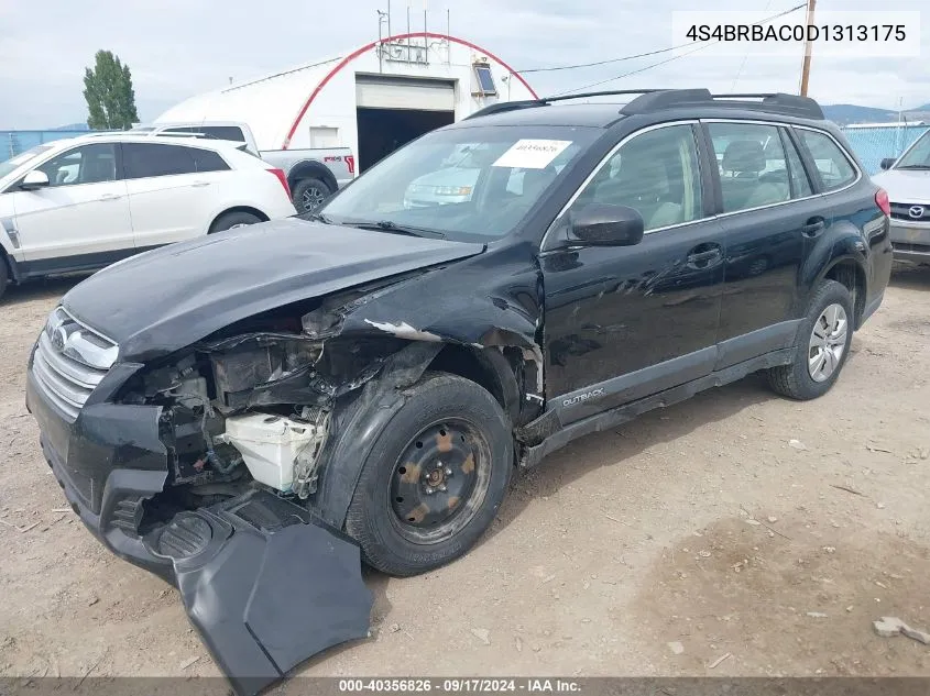 2013 Subaru Outback 2.5I VIN: 4S4BRBAC0D1313175 Lot: 40356826