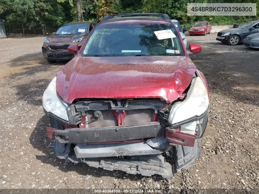 2013 Subaru Outback 2.5I Limited VIN: 4S4BRBKC7D3296300 Lot: 40364780