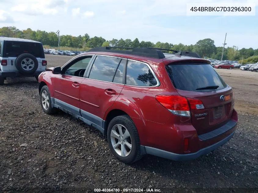 2013 Subaru Outback 2.5I Limited VIN: 4S4BRBKC7D3296300 Lot: 40364780