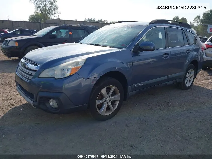 2013 Subaru Outback 3.6R Limited VIN: 4S4BRDJC5D2230315 Lot: 40375917