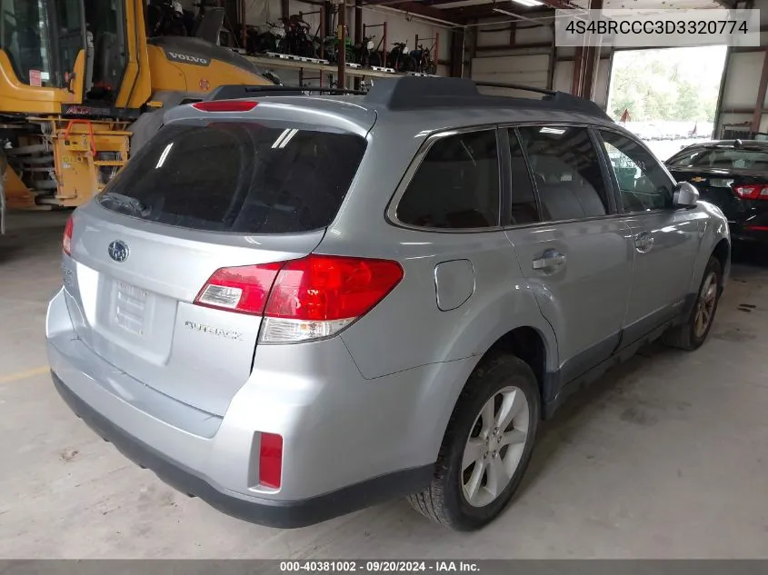 4S4BRCCC3D3320774 2013 Subaru Outback 2.5I Premium