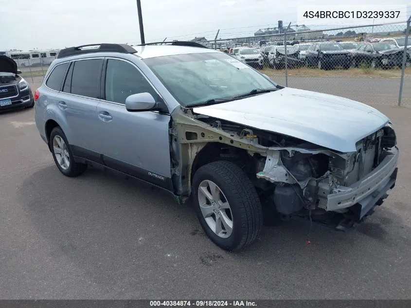 2013 Subaru Outback 2.5I Premium VIN: 4S4BRCBC1D3239337 Lot: 40384874