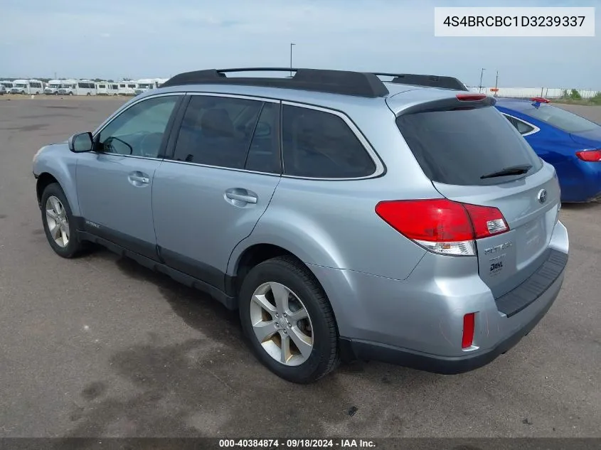 2013 Subaru Outback 2.5I Premium VIN: 4S4BRCBC1D3239337 Lot: 40384874