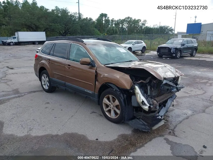 2013 Subaru Outback 2.5I Limited VIN: 4S4BRCKC1D3232730 Lot: 40470622