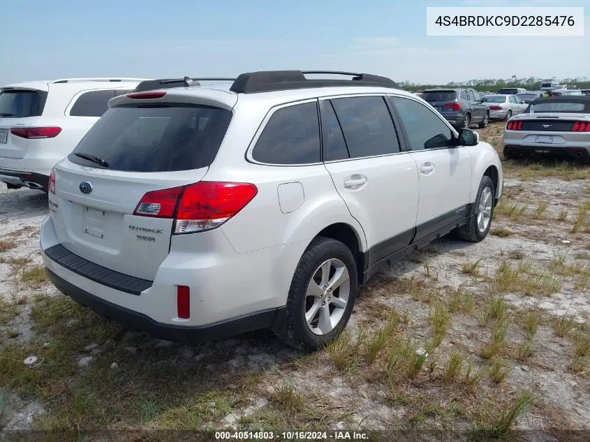 2013 Subaru Outback 3.6R Limited VIN: 4S4BRDKC9D2285476 Lot: 40514803