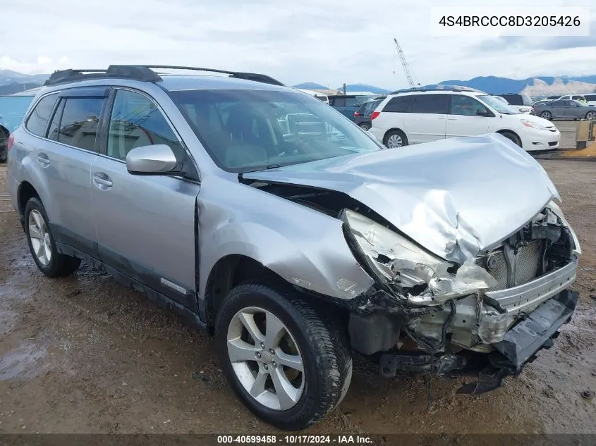 2013 Subaru Outback 2.5I Premium VIN: 4S4BRCCC8D3205426 Lot: 40599458