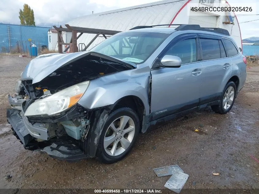 2013 Subaru Outback 2.5I Premium VIN: 4S4BRCCC8D3205426 Lot: 40599458