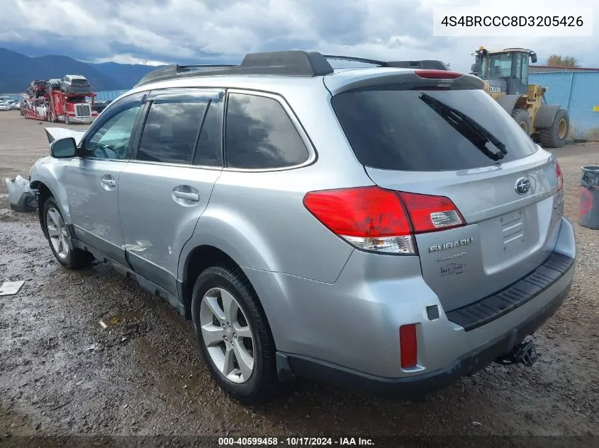 2013 Subaru Outback 2.5I Premium VIN: 4S4BRCCC8D3205426 Lot: 40599458