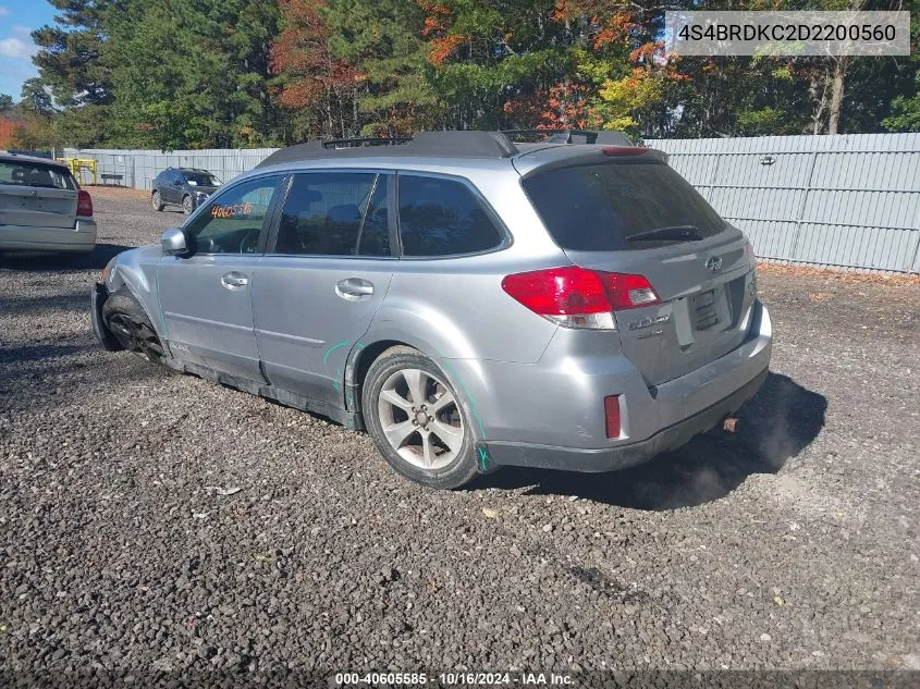 2013 Subaru Outback 3.6R Limited VIN: 4S4BRDKC2D2200560 Lot: 40605585