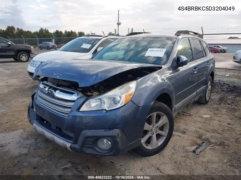 2013 Subaru Outback 2.5I Limited VIN: 4S4BRBKC5D3204049 Lot: 40623222