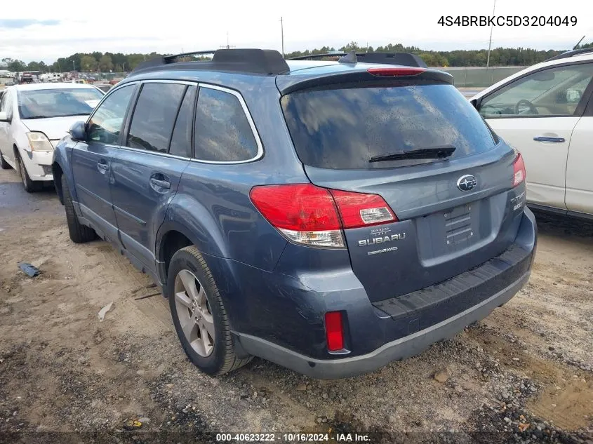 2013 Subaru Outback 2.5I Limited VIN: 4S4BRBKC5D3204049 Lot: 40623222