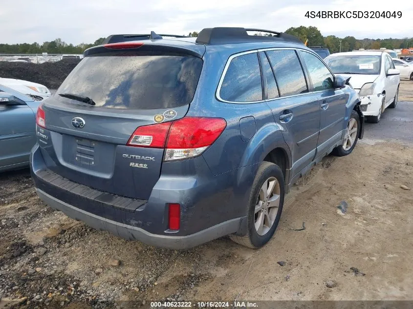 2013 Subaru Outback 2.5I Limited VIN: 4S4BRBKC5D3204049 Lot: 40623222