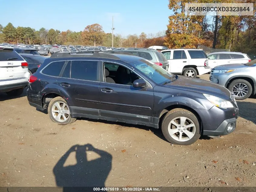 2013 Subaru Outback 2.5I Premium VIN: 4S4BRBCCXD3323844 Lot: 40675519