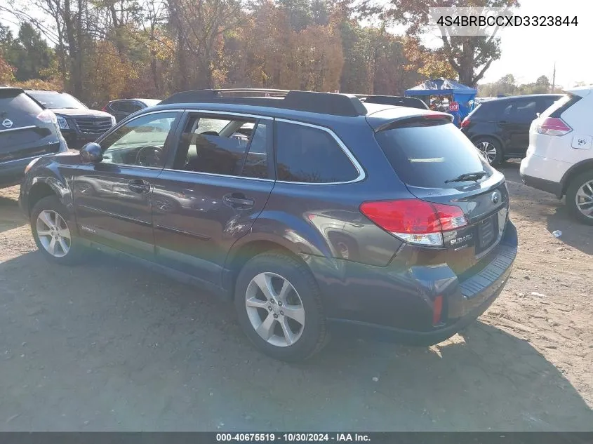 2013 Subaru Outback 2.5I Premium VIN: 4S4BRBCCXD3323844 Lot: 40675519