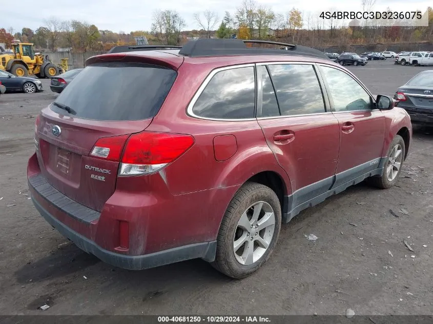 2013 Subaru Outback 2.5I Premium VIN: 4S4BRBCC3D3236075 Lot: 40681250