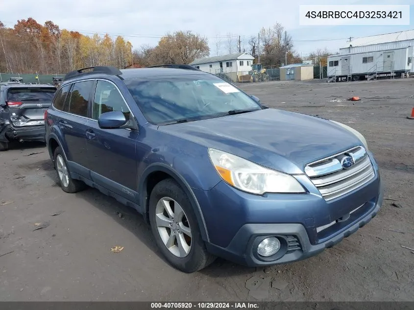 2013 Subaru Outback 2.5I Premium VIN: 4S4BRBCC4D3253421 Lot: 40705920